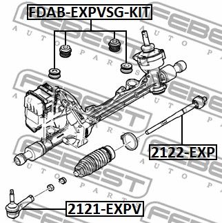 Наконечник рулевой FEBEST 2121EXPV