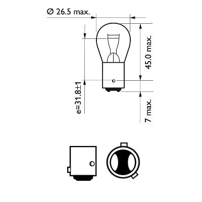Лампа накаливания PHILIPS 12594CP