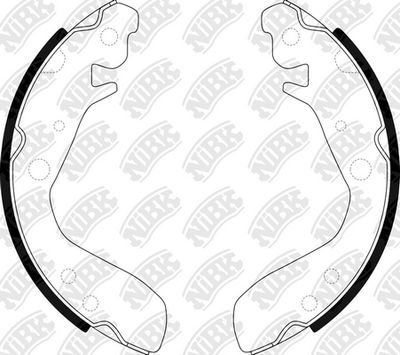 Колодки тормозные барабанные NIBK FN5534