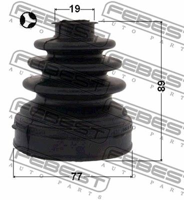 Пыльник ШРУС внутреннего комплект FEBEST 2115CB4T