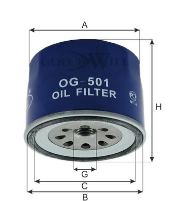 Фильтр масляный BIG FILTER GB1063