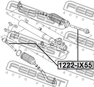 Тяга рулевая FEBEST 1222IX55