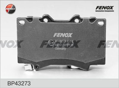 Колодки тормозные передние FENOX BP43273