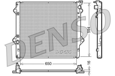 Радиатор системы охлаждения DENSO DRM50036