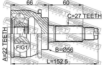ШРУС наружный FEBEST 0810007