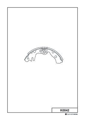 Колодки тормозные барабанные MK KASHIYAMA K0042