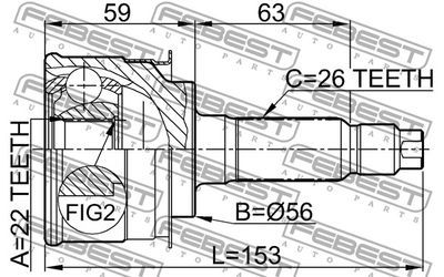 ШРУС наружный FEBEST 0510009