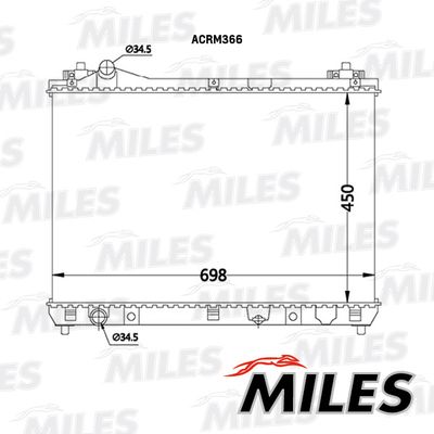Радиатор Miles ACRM366