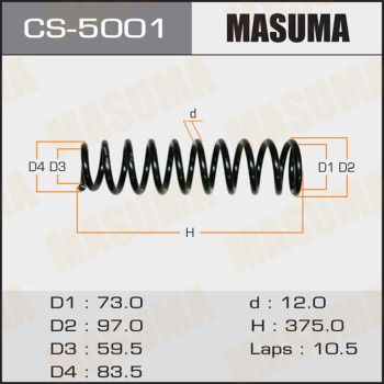 Пружина передняя Masuma CS5001