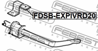 Втулка стабилизатора заднего FEBEST FDSBEXPIVRD20