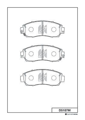 Колодки тормозные передние MK KASHIYAMA D5187M