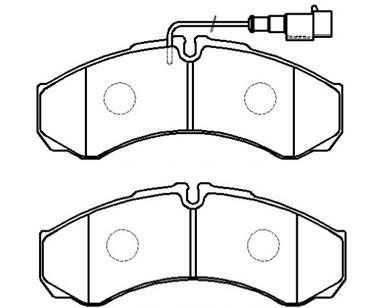 Колодки тормозные дисковые HSB HP9706