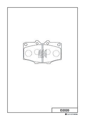 Колодки тормозные дисковые MK KASHIYAMA D2020