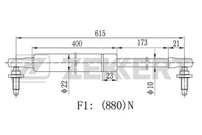 Амортизатор багажника LYNXauto GS1419