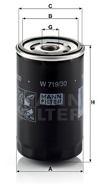 Фильтр масляный MANN-FILTER W71930