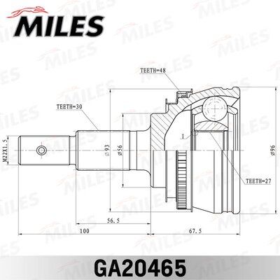 ШРУС наружный Miles GA20465