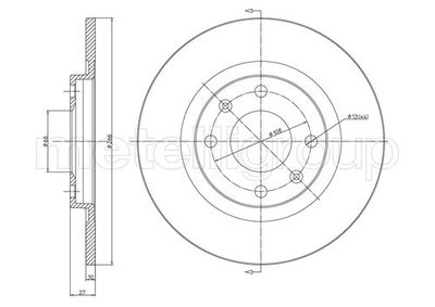 Диск тормозной METELLI 230097