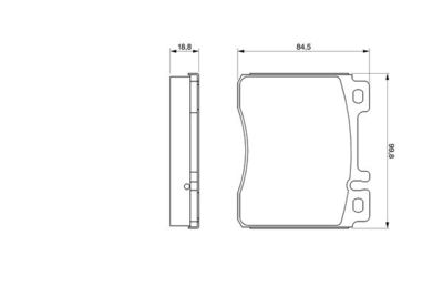Колодки тормозные дисковые BOSCH 0986460976
