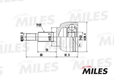 ШРУС наружный Miles GA20401