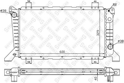 Радиатор STELLOX 1025056SX
