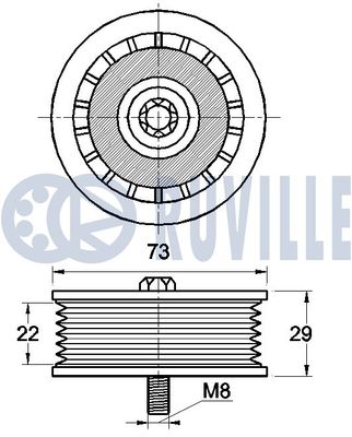 Натяжитель ремня ГРМ RUVILLE 542480