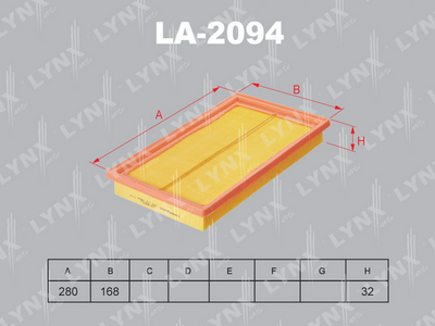 Фильтр воздушный LYNXauto LA2094