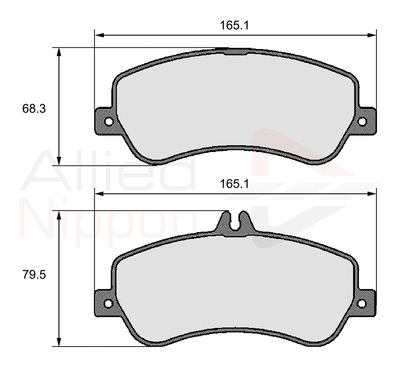 Колодки тормозные передние Mercedes Benz A0004209304