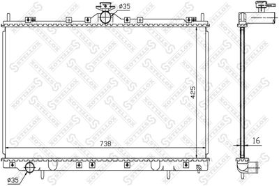 Радиатор STELLOX 1026694SX