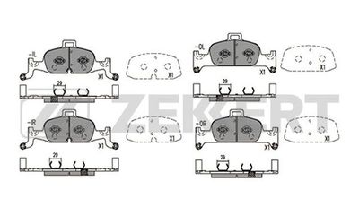 Колодки тормозные дисковые передние Zekkert BS1421