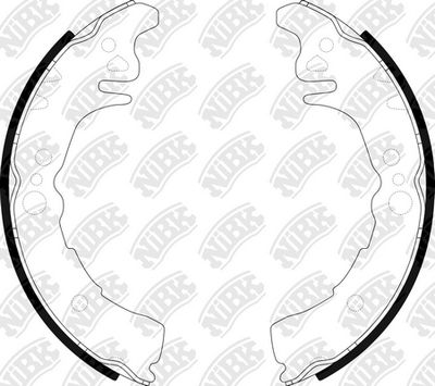 Колодки тормозные барабанные NIBK FN2350
