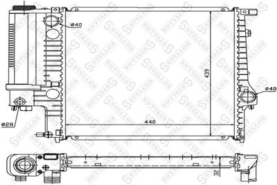 Радиатор STELLOX 1025023SX