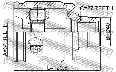 ШРУС внутренний правый FEBEST 0311CL20RH