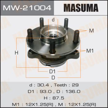 Подшипник передней ступицы Masuma MW21004