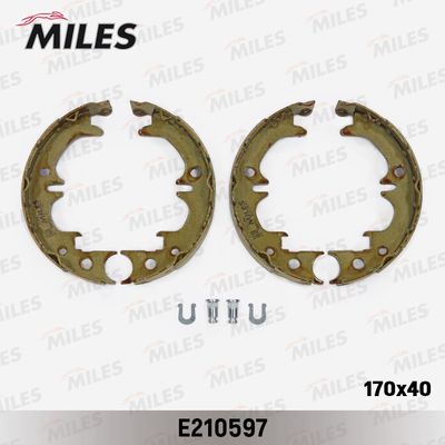 Колодки стояночного тормоза Miles E210597