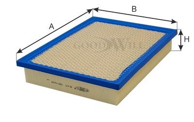 Фильтр воздушный GOODWILL AG672