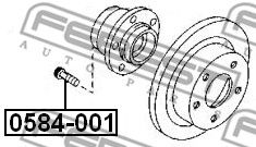 Шпилька ступицы Hyundai/Kia 517523A000