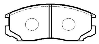 Колодки тормозные дисковые передние HSB HP5013