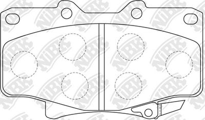 Колодки тормозные дисковые NIBK PN1242