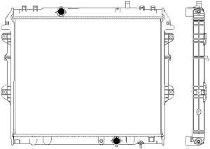 Радиатор системы охлаждения SAKURA 34611055