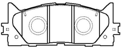 Колодки тормозные передние HSB HP5242