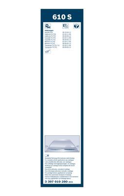 Щетка стеклоочистителя VAG 7H0998003