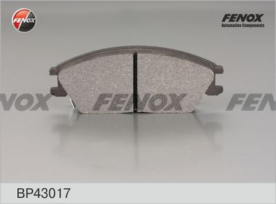 Колодки тормозные передние FENOX BP43017