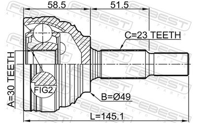 ШРУС наружный PILENGA CVP1261