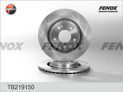 Диск тормозной передний вентилируемый FENOX TB219150