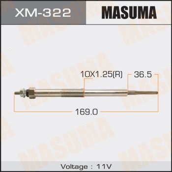 Свеча накаливания Masuma XM322
