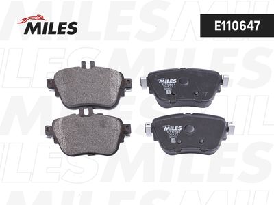 Колодки тормозные задние Miles E110647
