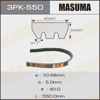 Ремень приводной Masuma 3PK550