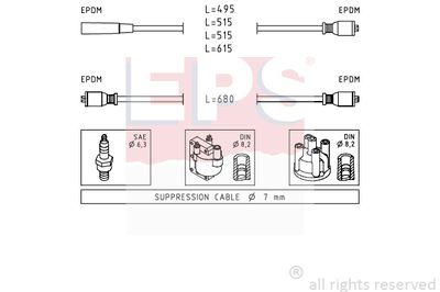 Комплект проводов высоковольтных FACET 1500511