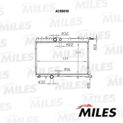 Радиатор Miles ACRB010