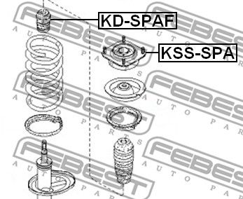 Опора амортизатора переднего FEBEST KSSSPA